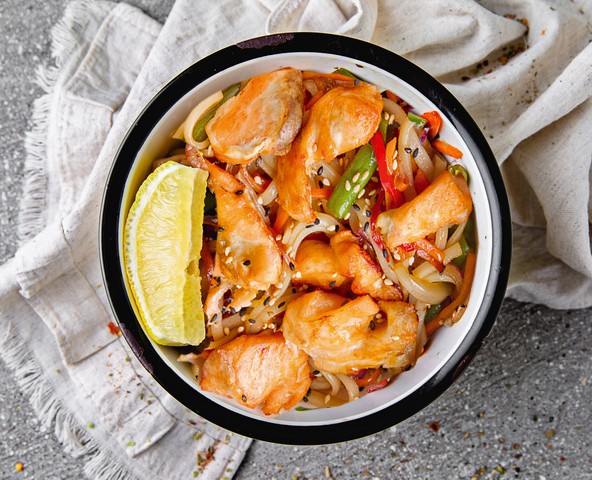 Salmon Wok